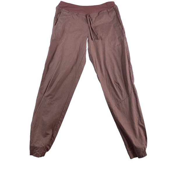 Patagonia Hiking Jogger Pants Sz S Pink Hemp Blend Lightweight Elastic Waist - Picture 1 of 12